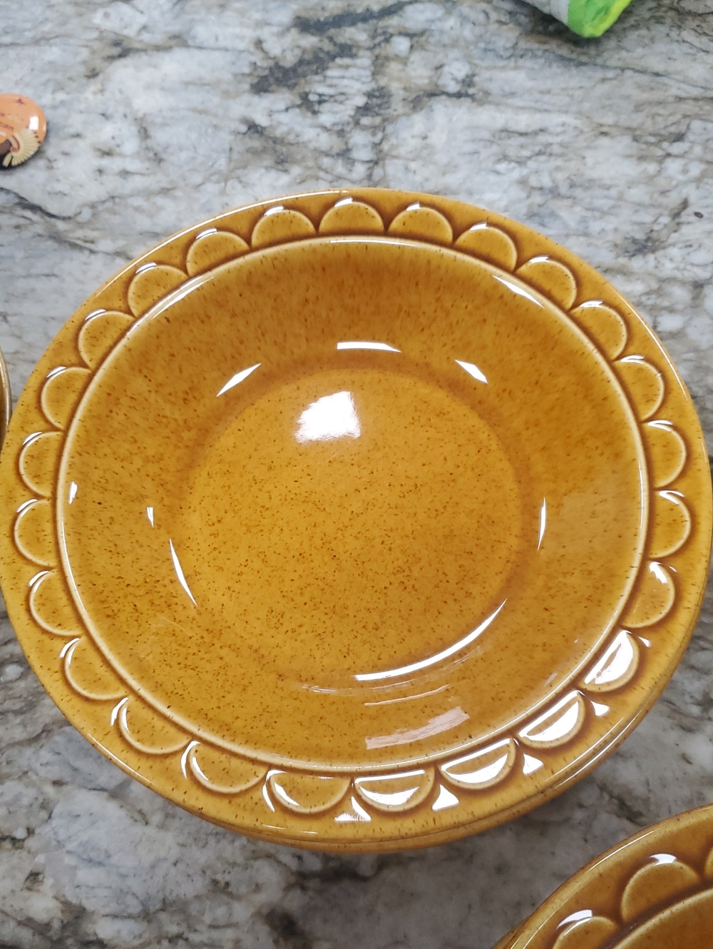 Homer Laughlin Golden Harvest Shallow Salad Bowl, Set Of 5